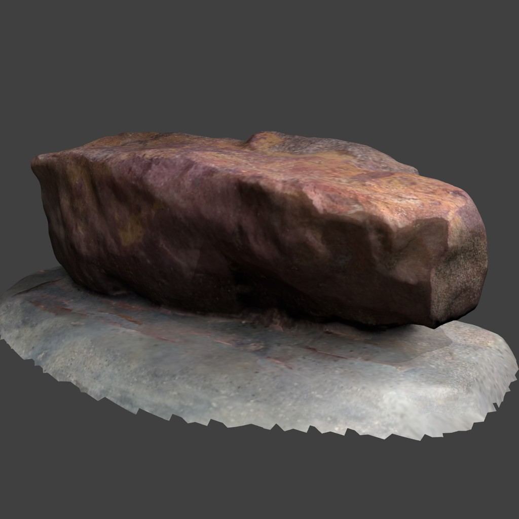 Scanned realistic rock (high poly) preview image 1